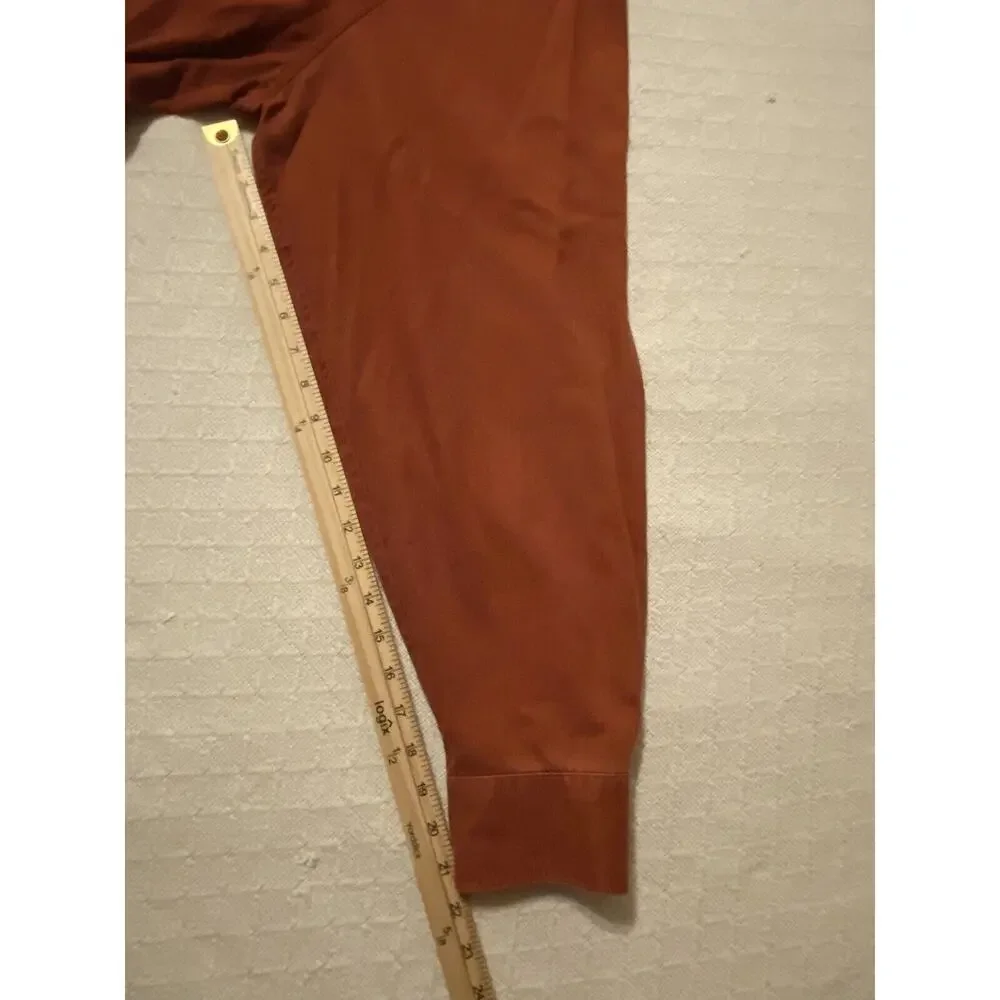 Wrangler Western Mens Button Down Shirt 3XL Terra Cotta/Red Long Sleeve Cotton - Picture 4 of 16